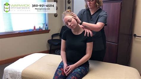 Assisted Neck Stretching Exercises Demo At Warwick Massage Lacey Youtube