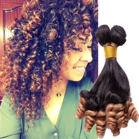 Stylish Funmi Curly 100 Human Hair Extension 250g Brazilian Ombre Hair