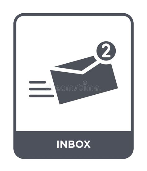 File Inbox Icon In Trendy Design Style File Inbox Icon Isolated On