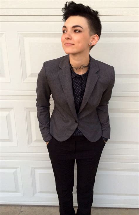 Most thick hair men prefer to have a haircut that goes with their lifestyle, a kind of hairstyle that is not only stylish curly hair: 101 Best Non Binary Fashion Inspiration | Tomboy fashion ...