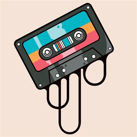 Colorful Music Cassette Tape 2182018 Vector Art At Vecteezy