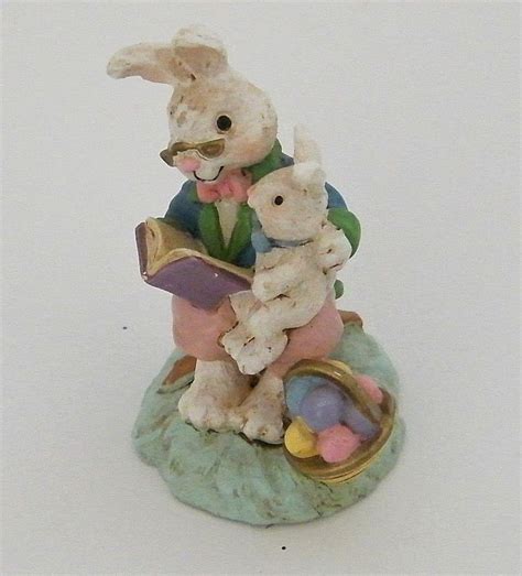 Vintage Easter Rabbit Bunny With Umbrella Made By Midwest Of Cannon