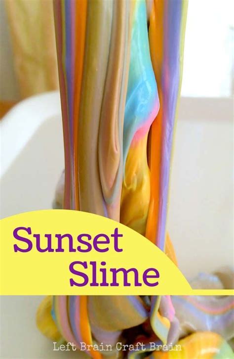 Best Diy Slime Recipes Diy Sunset Slime Cool And Easy Slime Recipe