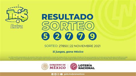 Resultados Lotería Tris Extra Hoy Ganadores Y Números Premiados 22 De Noviembre As México