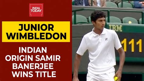 Indian American Samir Banerjee Wins Junior Wimbledon Title After Beating Victor Lilov In Final