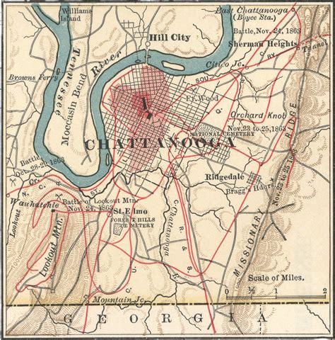 Chattanooga Civil War Maps