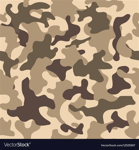Seamless Camouflage Pattern Woodland Style Vector Image