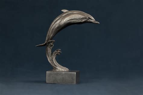 Leaping Dolphin Sculpture Dolphin Statue Bronze Dolphin Ornament