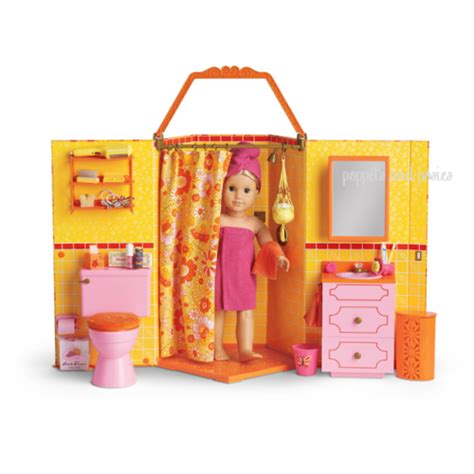 American Girl Doll Julies Groovy Bathroom Set New Ebay