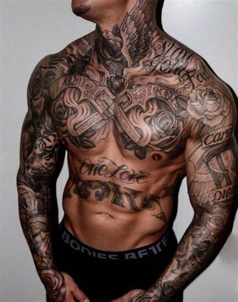 99 Lovely Men Chest Tattoo Ideas That Timeless All Time Chest Piece