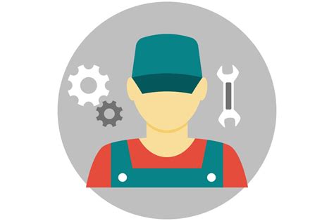 Select from premium avatar icon of the highest quality. Mechanic avatar icon flat | Custom-Designed Icons ...