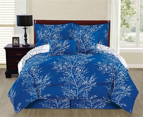 Shop the latest queen comforters & sets at hsn.com. Natural Green 6 piece Branches Reversible Printed Soft ...