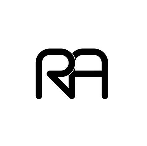Ra Ar R A Initial Letter Logo Isolated On White Background 14194413