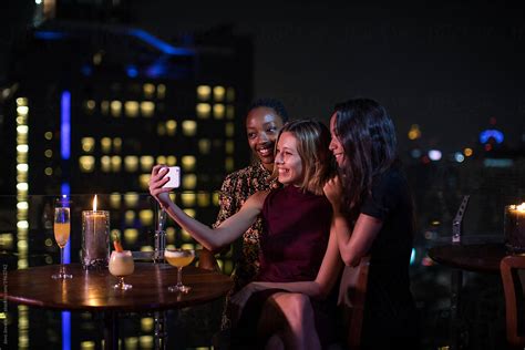 Girlfriends Having Fun And Taking A Selfie By Stocksy Contributor Jovo Jovanovic Stocksy