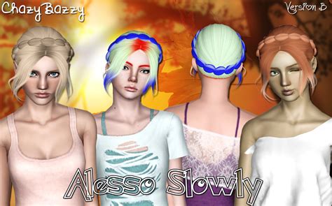 Alesso`s Slowly Hairstyle Retextured By Chazy Bazzy Sims 3 Hairs