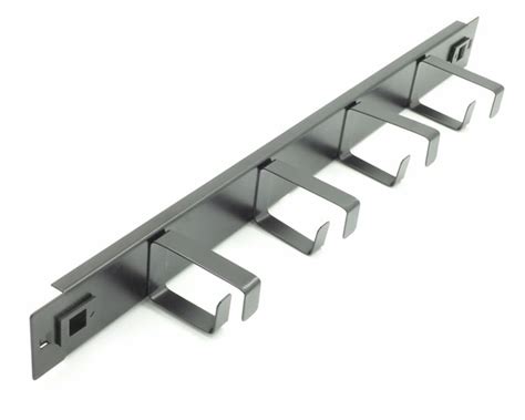 All Rack 1U 4 Ring Tool Less Cable Management Bar  