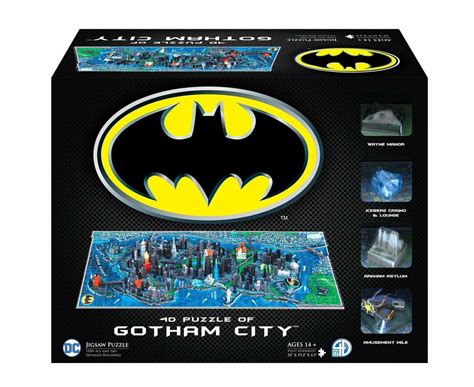 4d batman gotham city puzzle r o c k solid home school books