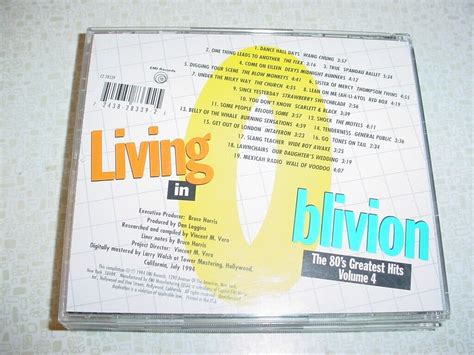 Living In Oblivion S Greatest Hits Cd Vol S New Wave Ebay