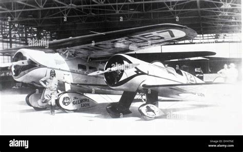 Lockheed Model 3 Air Express The Gilmore Lion Stock Photo Alamy