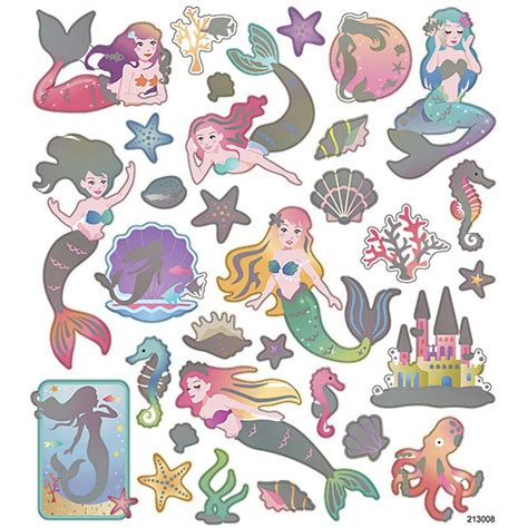 Creativ Sticker Sheet Mermaids 165 X 15 Cm 32 Stickers 1 Sheet