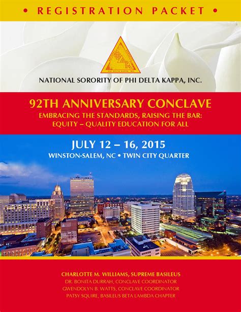 Conclave Registrationpacket Ver3 By National Sorority Of Phi Delta