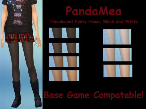 The Sims Resource More Translucent Pantyhose