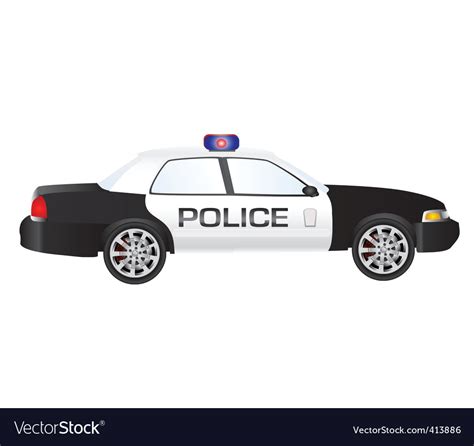 Police Car Royalty Free Vector Image Vectorstock