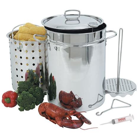 What is the best frying pot? 32qt Turkey Deep Fryer Cooker Outdoor Pot Set Stainless ...