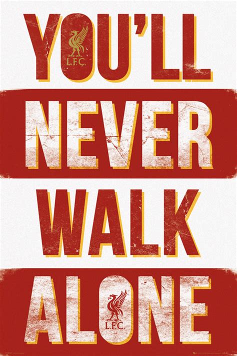 Liverpool You'll Never Walk Alone Type Maxi Poster for only £ 3.95 at ...