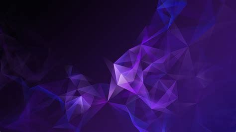 Download 2560x1440 Purple Triangles Low Poly Geometric Smoke