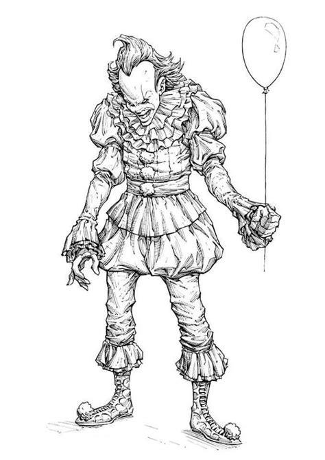 pennywise in 2019 Creepy drawings, Pennywise the dancing clown