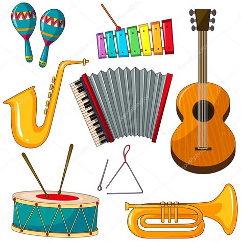 Different Kind Of Musical Instruments — Stock Vector © Interactimages