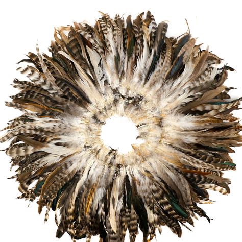 Natural Chinchilla Rooster Feathers 8 10 Long Barred Rooster Feathers Strung Bulk Feathers For