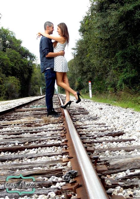 Railroad Engagement Picturesexcept I Want To Be In Mn Wild Jerseys Couple Engagement