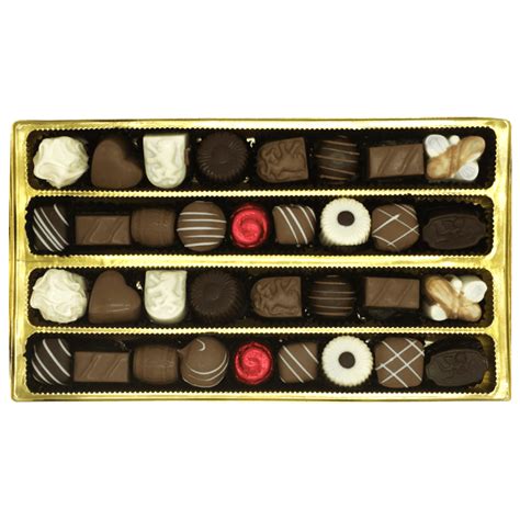 500g Assorted Chocolate Box Undecorated Geldhof Chocolatier