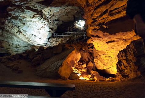 Lighted Underground Passageway Mammoth Cave National Park