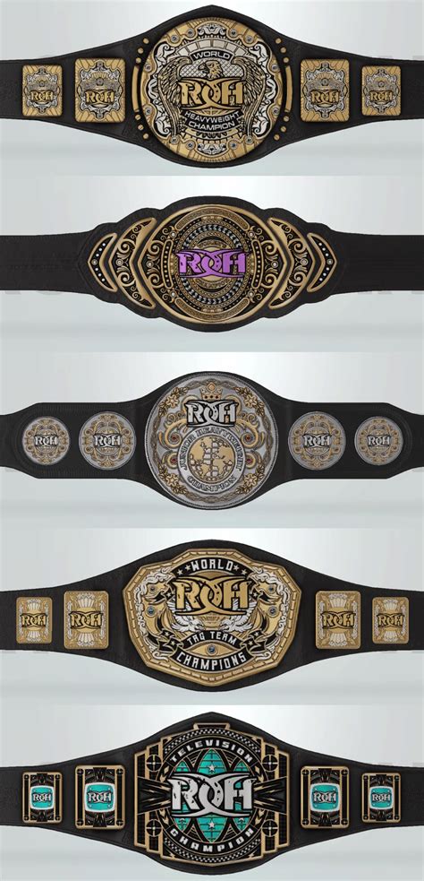 Decided To Do The Roh Championships With Different Title Designs