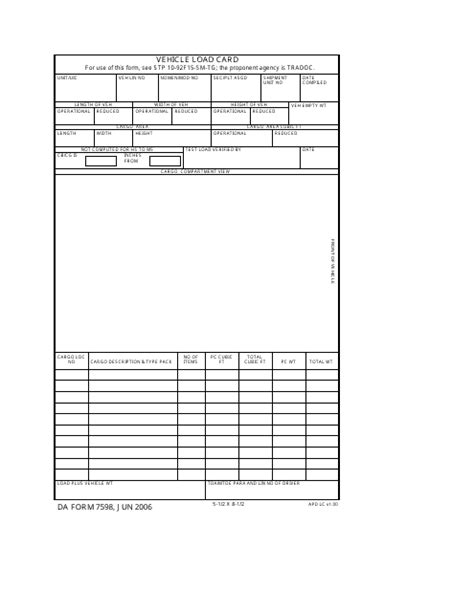 Da Form 7598 Fill Out Sign Online And Download Fillable Pdf