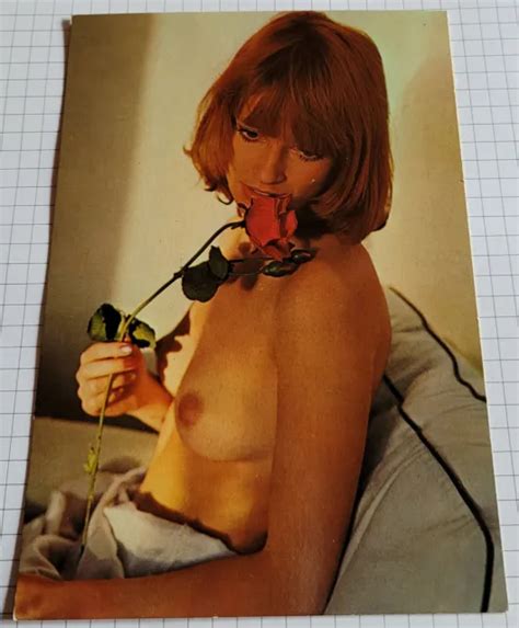 ALTE AK EROTIK Hübsche Frau nackt nude woman Vintage PIN UP Model PicClick