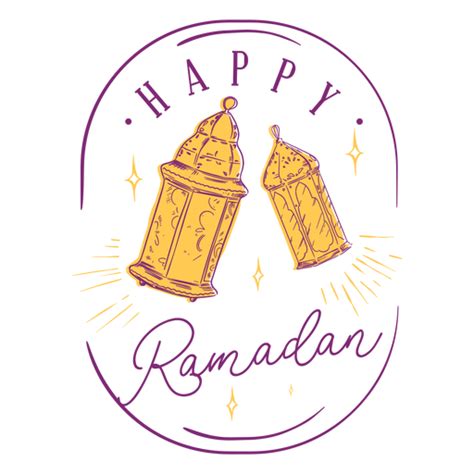 Happy Ramadan Lights Badge Transparent Png And Svg Vector File