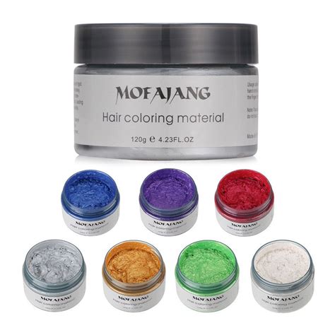 Hair wax is one of the best men's styling products. MOFAJANG Hair Color Wax Cream Pastel Hairstyles Temporary ...