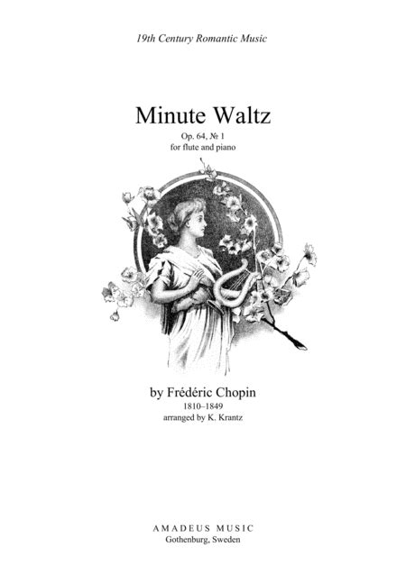 Minute Waltz Op 64 No 1 For Flute And Piano Free Music Sheet