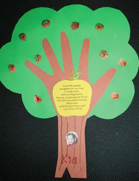 Keepsake Apple Tree Craftivity Classroom Freebies Preschool