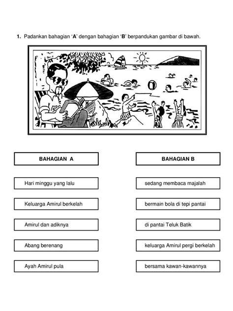 Latihan Bahasa Melayu Tahun 3 Penting Lembaran Kerja Bahasa Melayu Reverasite