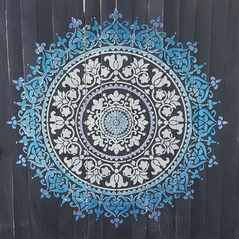 Decorate Your Space With Mandala Stenciled Wall Art