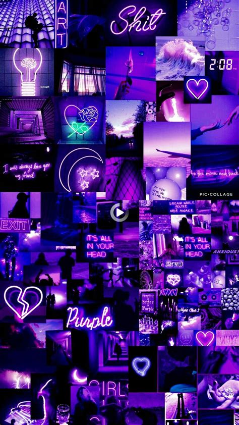 neon purple aesthetic wallpaper