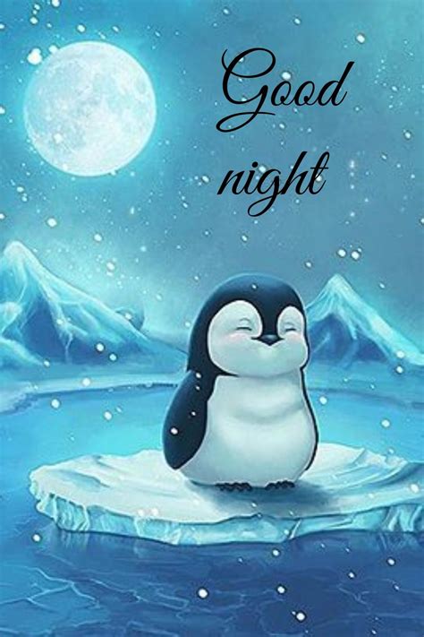Pin By Lizette Pretorius On Good Night Cartoon Illustration Cute Penguins Art