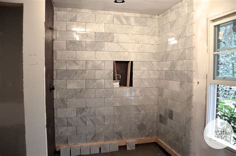 Get inspired with bathroom tile designs and 2019 trends. Carrara Marble Master Bath Flip House Update