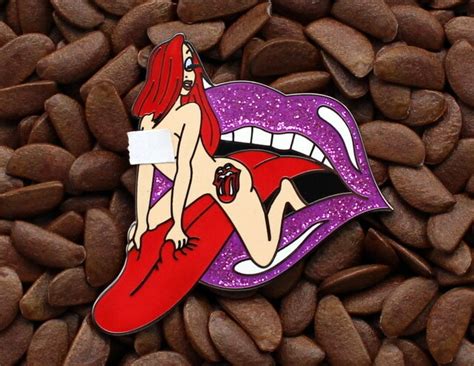 Jessica Rabbit Pins Fantasy Pin Rolling Stones Tongue Affordable