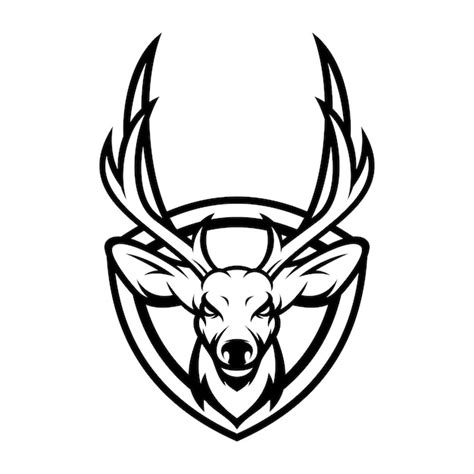 Premium Vector Deer Animal Sport Mascot Head Logo Vector